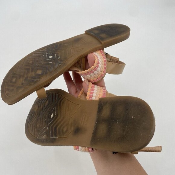 TOMS Womens Pink Beaded Embroidered Slip-On Bohemian Sandals Size 7.5 - Picture 8 of 8